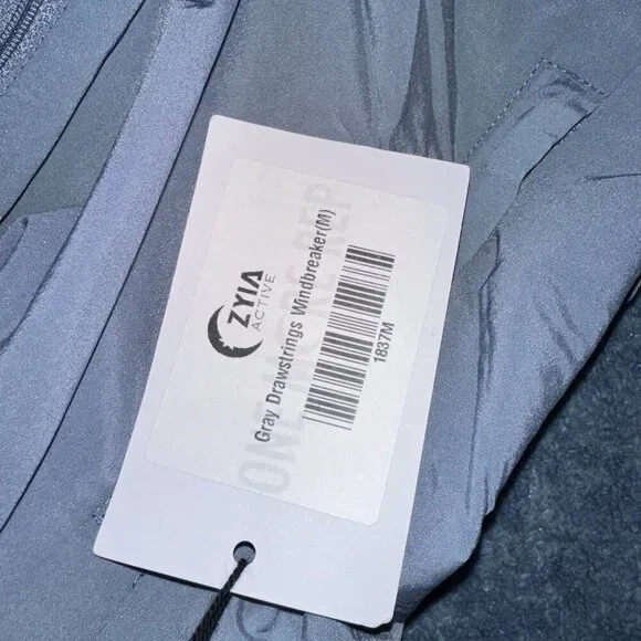 Zyia Active Blue Windbreaker Cropped Women Large - Picture 6 of 9